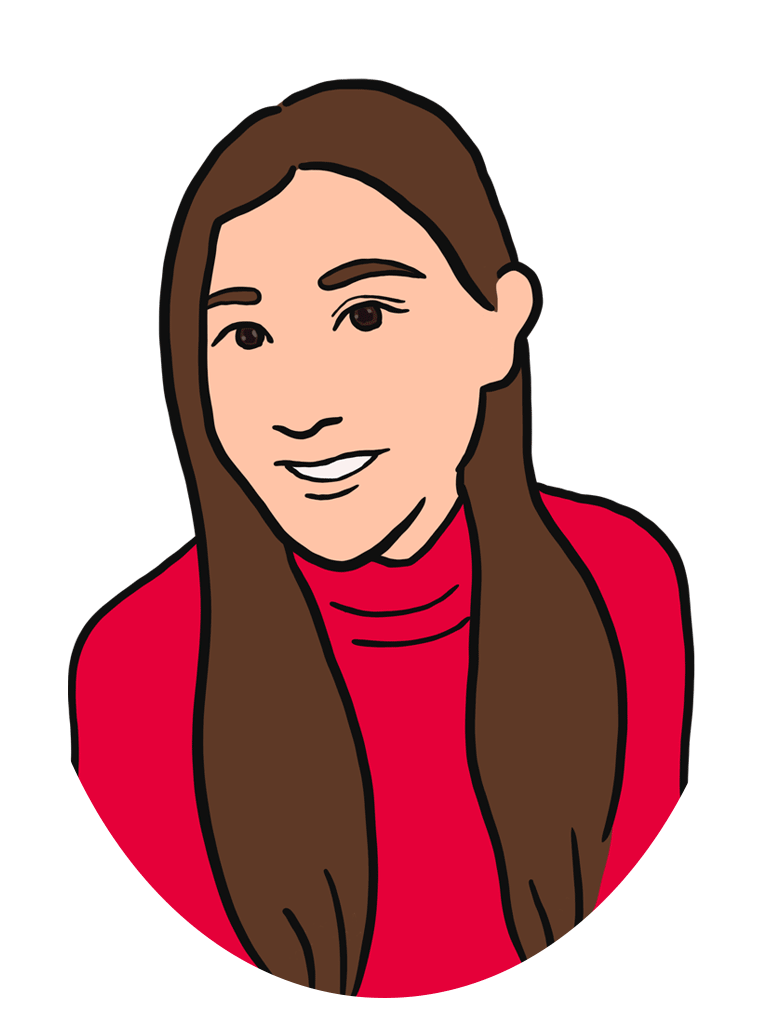 村上友理の似顔絵